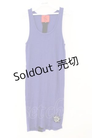 画像: ALTER VENOMV / バックラインアイコンロングタンクトップ M ブルー O-26-02-23-041-PU-TO-YM-OS