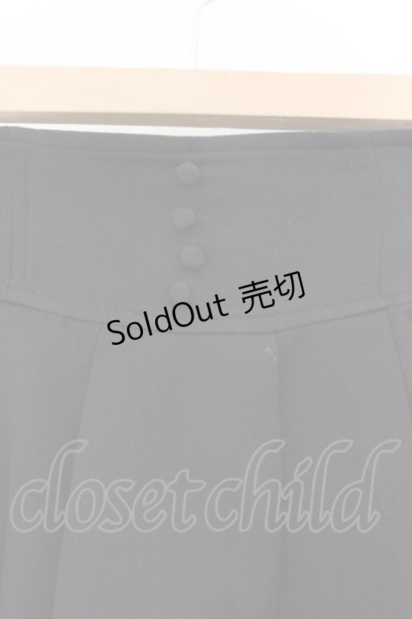 画像2: evelyn / ミディアムダブルフレアスカート F クロ O-26-02-23-047-LO-SK-OW-OS (2)