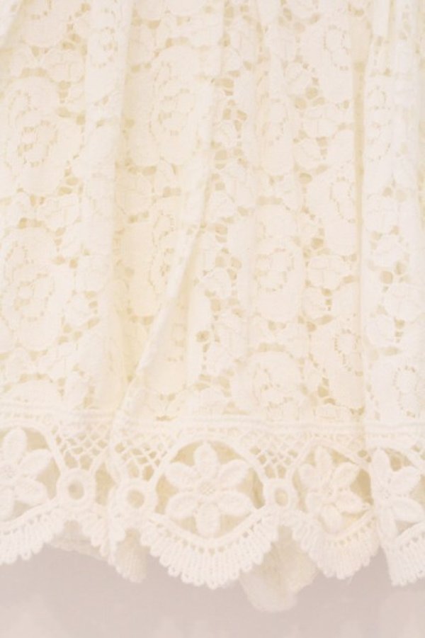 画像2: LIZ LISA / カットワークレーススカパン  アイボリー O-26-02-23-051-LO-SK-OW-OS (2)