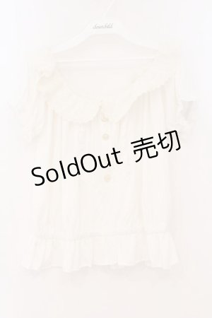 画像: Lizmelo / レース襟トップス L シロ O-26-02-23-052-LO-TO-OW-OS