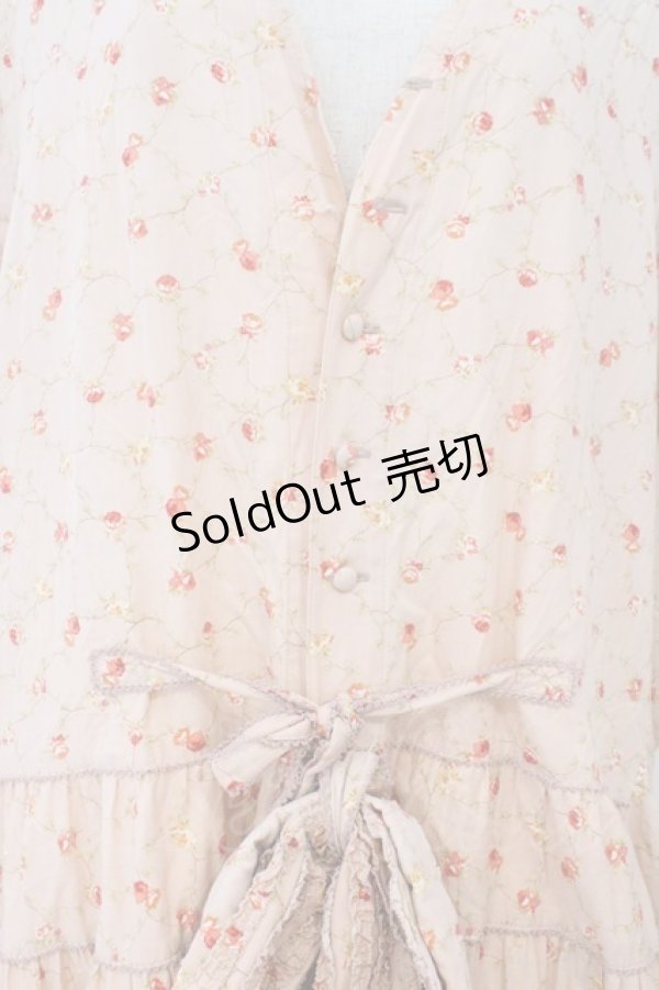 画像2: WONDERFUL WORLD / ローズ格子柄ワンピース【改造品】  ピンク O-26-02-23-001-LO-OP-IG-OS (2)