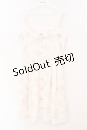 画像: Lizmelo / バラ柄ワンピース M ピンク系 O-26-02-23-056-LO-OP-OW-OS