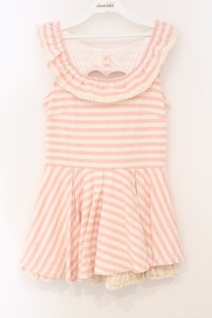 画像: LIZ LISA / バックハートくりぬきタンク  ピンク O-26-02-23-058-LO-TO-OW-OS