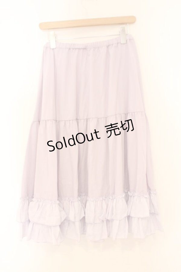 画像3: axes femme kawaii / ミディフリルペチスカート M ラベンダー O-26-02-23-060-AX-SK-YM-OS (3)