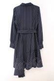 画像3: axes femme POETIQUE / アシメシャツワンピース M ネイビー O-26-02-23-061-AX-OP-OW-OS (3)