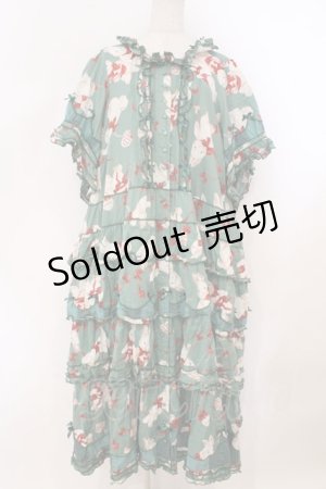 画像: PINK HOUSE / ツインラビットワンピース【お直しあり】  グリーン O-26-02-23-005-LO-OP-IG-OS