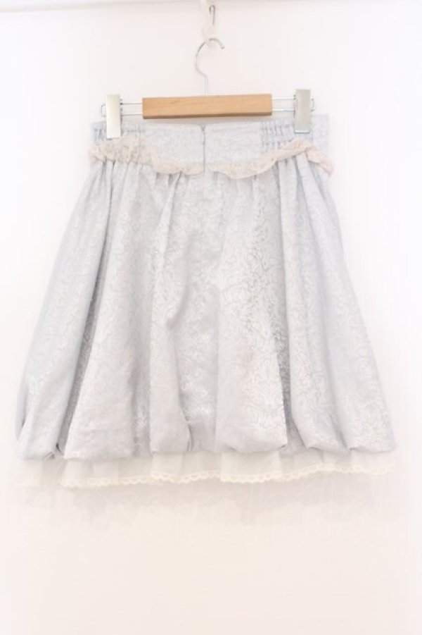 画像3: Secret Honey / サテンジャガードスカート  サックス O-26-02-23-066-CA-SK-OW-OS (3)