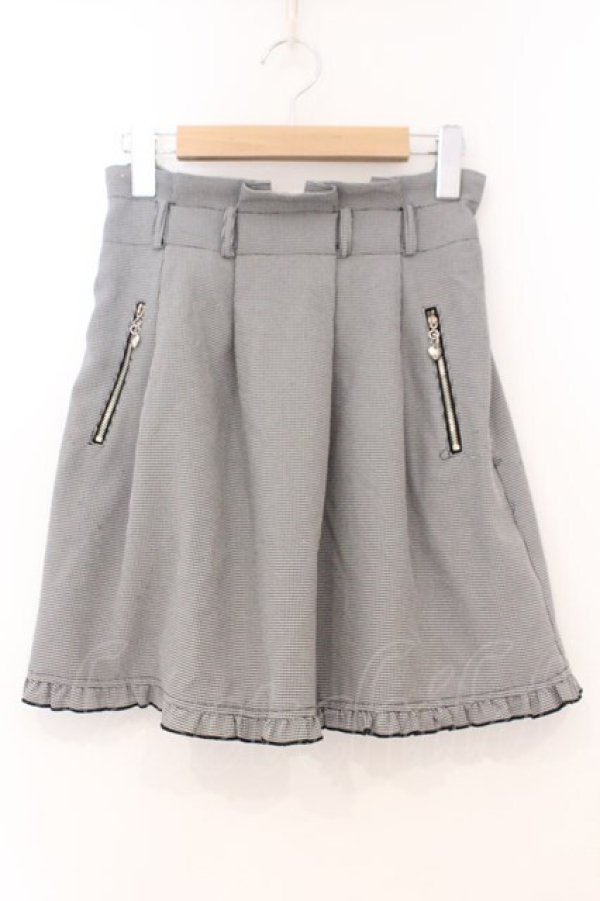 画像1: MA*RS / 千鳥総柄サス付きスカート  クロ O-26-02-23-070-EL-SK-OW-OS (1)