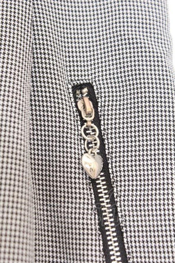 画像2: MA*RS / 千鳥総柄サス付きスカート  クロ O-26-02-23-070-EL-SK-OW-OS (2)