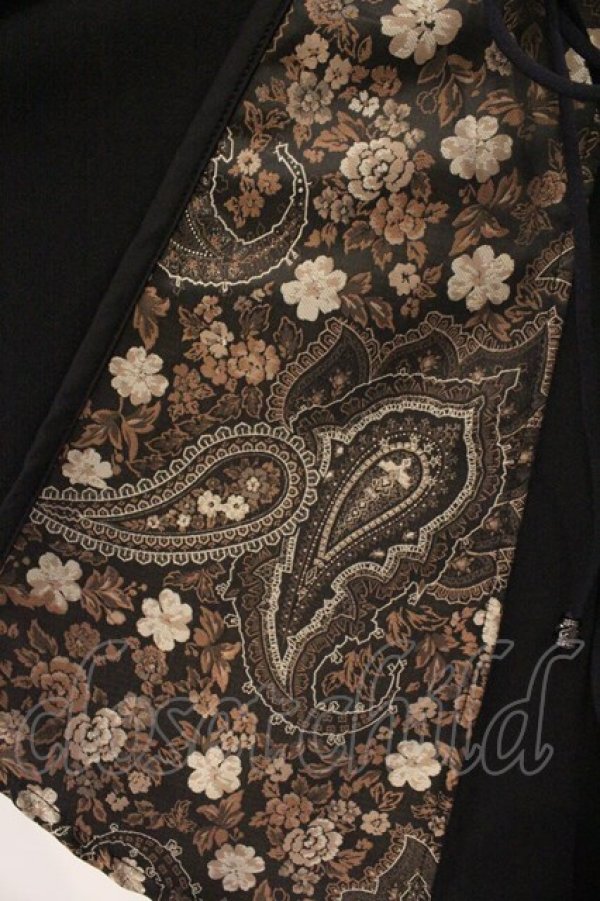 画像5: Qutie Frash / 和柄チャイナワンピ  ブラウン O-26-02-23-071-QU-OP-OW-OS (5)