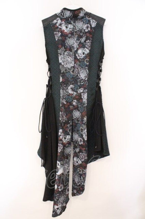 画像5: Qutie Frash / 和柄チャイナチュニック  グリーン O-26-02-23-072-QU-TO-OW-OS (5)