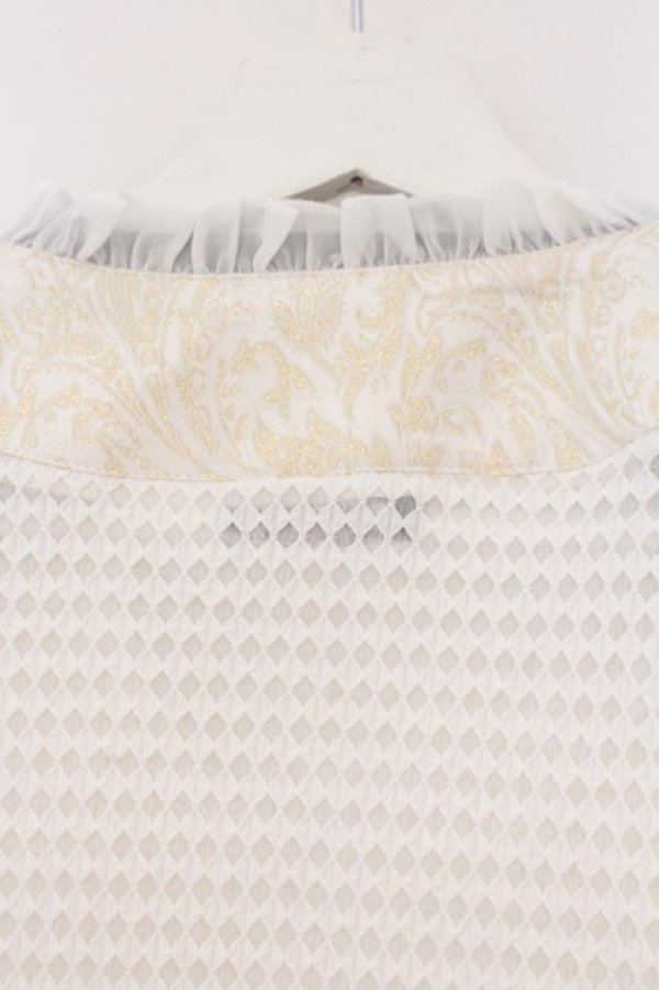 画像5: Qutie Frash / 蜘蛛メッシュショートカーディガン  ホワイト O-26-02-23-073-QU-TO-OW-OS (5)