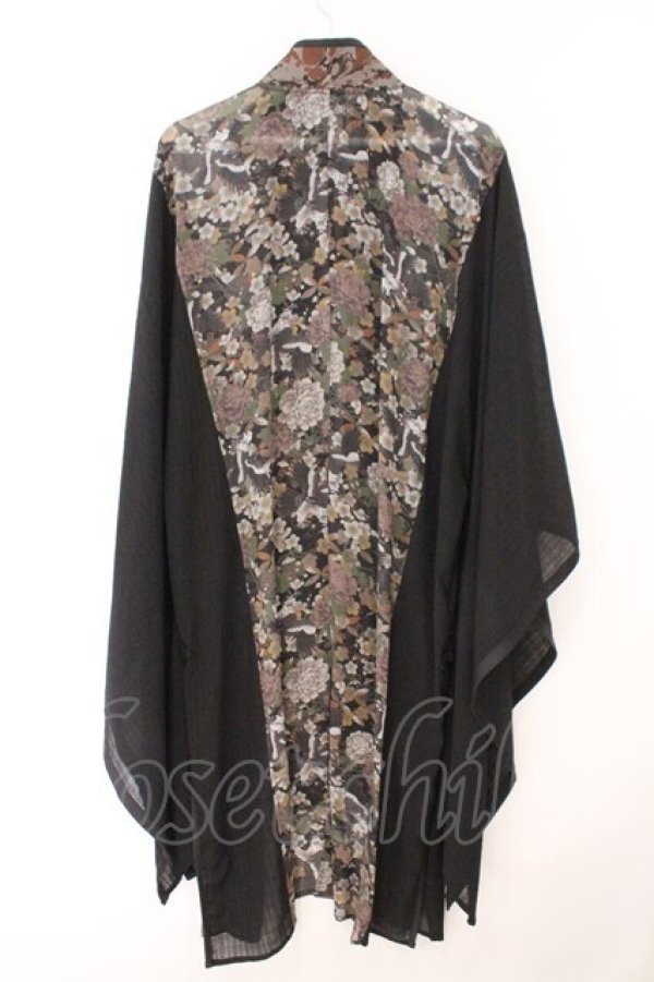 画像5: Qutie Frash / チャイナ着物ロングカーデ  ブラウン O-26-02-23-074-QU-JA-OW-OS (5)