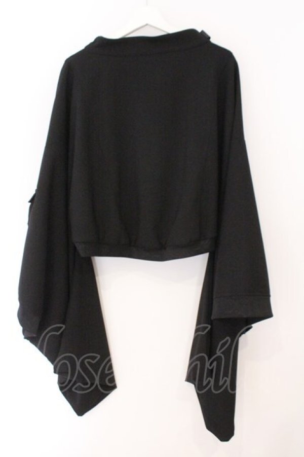 画像5: Qutie Frash / ミリタリー着物ブルゾン  ブラック O-26-02-23-075-QU-JA-OW-OS (5)