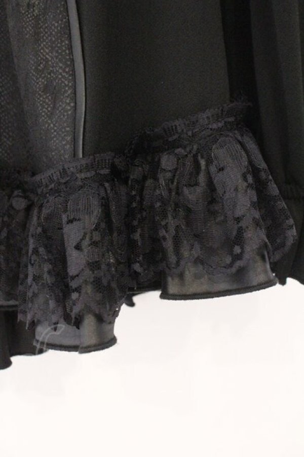 画像3: Qutie Frash / チャイナパフカットソー  ブラック O-26-02-23-076-QU-TO-OW-OS (3)