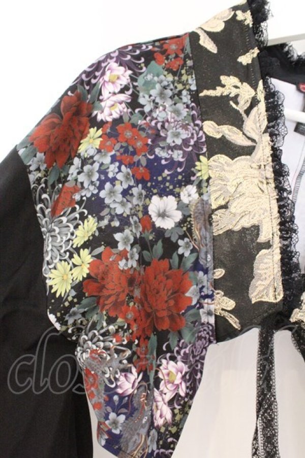 画像3: Qutie Frash / 2025プレミアムセット【華龍】着物カーデ  ブラック O-26-02-23-077-QU-SK-OW-OS (3)