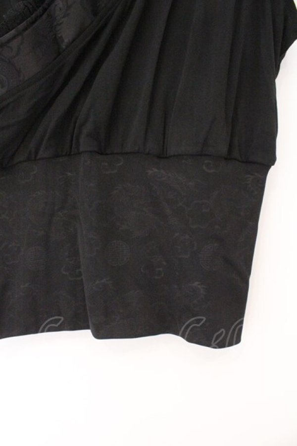 画像3: Qutie Frash / 2025プレミアムセット【華龍】着物衿インナー  ブラック O-26-02-23-078-QU-TO-OW-OS (3)