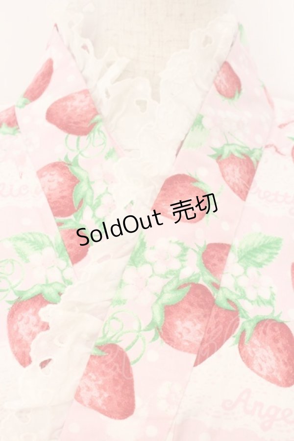 画像2: Angelic Pretty / いちごミルフィーユ浴衣  ピンク O-26-02-23-006-AP-OP-OW-OS (2)