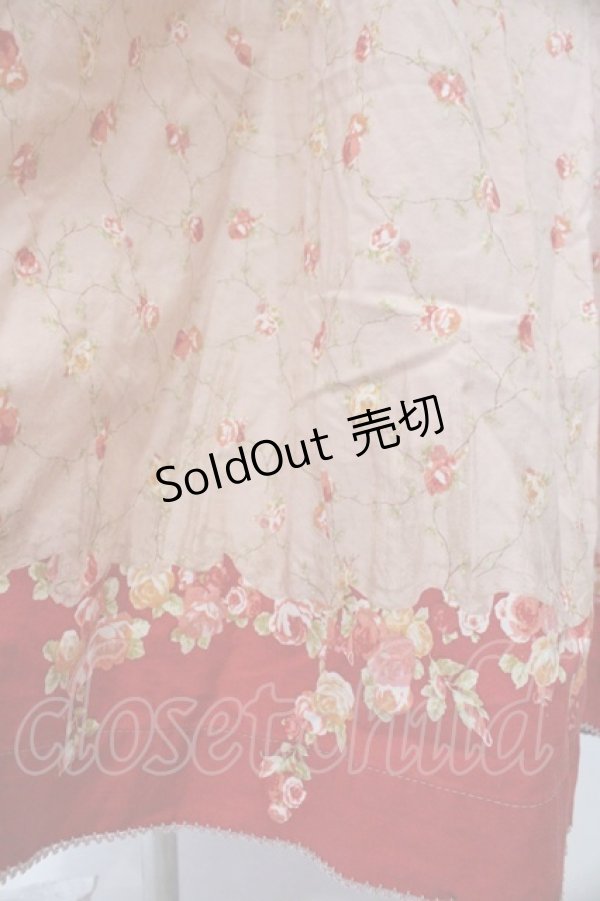 画像3: WONDERFUL WORLD / ローズ格子柄ワンピース【改造品】  ピンク O-26-02-23-001-LO-OP-IG-OS (3)