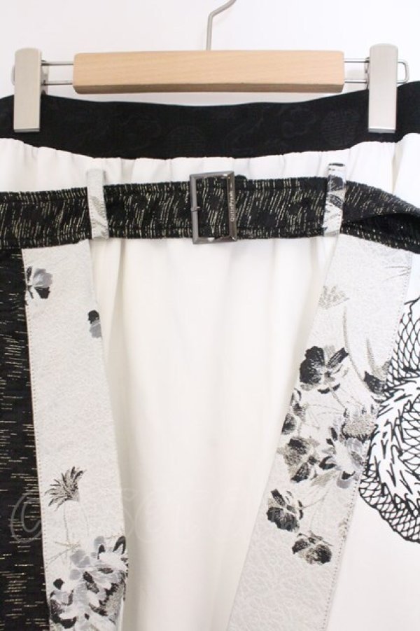 画像2: Qutie Frash / ラップ付きサルエルパンツ  ホワイト O-26-02-23-082-QU-PA-OW-OS (2)