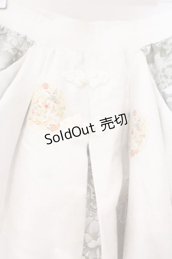 画像2: Qutie Frash / 8分丈袴ロンスカ  ホワイト O-26-02-23-083-QU-SK-OW-OS (2)