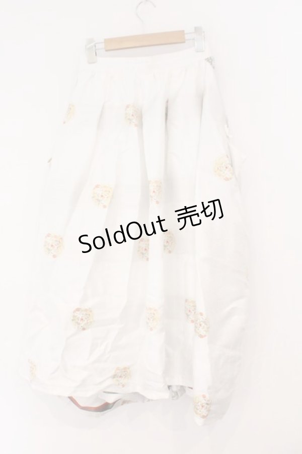 画像5: Qutie Frash / 8分丈袴ロンスカ  ホワイト O-26-02-23-083-QU-SK-OW-OS (5)