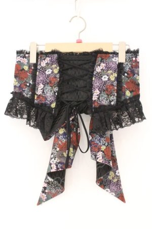 画像: Qutie Frash / 2025プレミアムセット【華龍】リボンコルセット  ブラック O-26-02-23-084-QU-TO-OW-OS