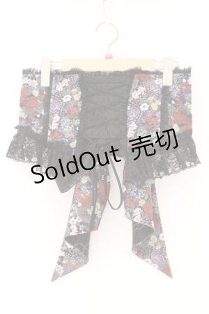 画像: Qutie Frash / 2025プレミアムセット【華龍】リボンコルセット  ブラック O-26-02-23-084-QU-TO-OW-OS