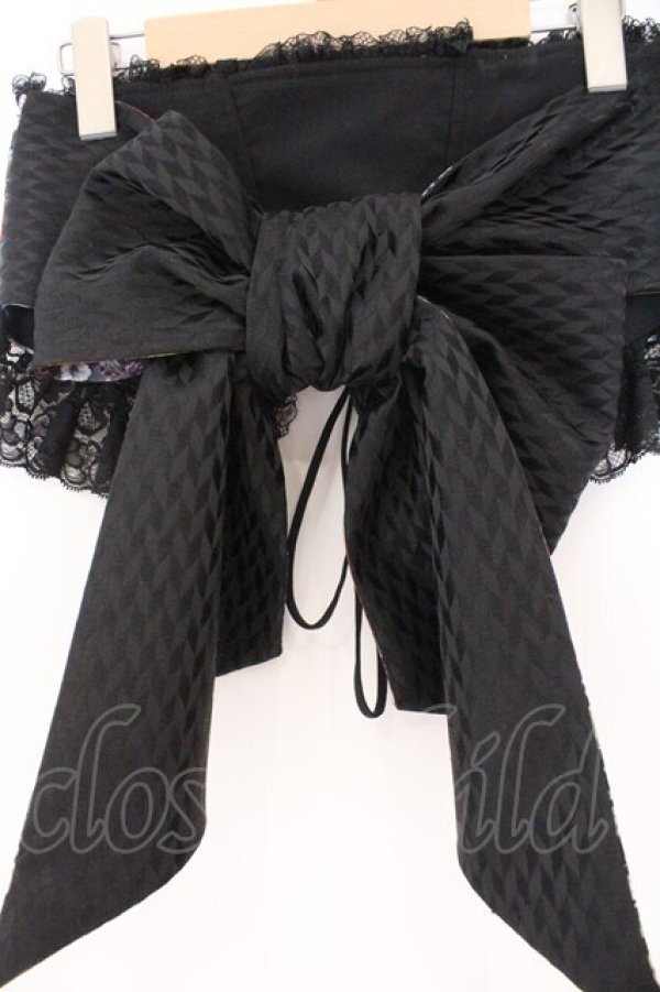 画像4: Qutie Frash / 2025プレミアムセット【華龍】リボンコルセット  ブラック O-26-02-23-084-QU-TO-OW-OS (4)