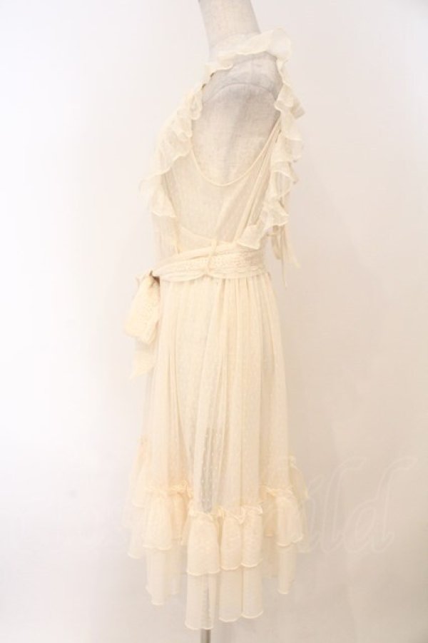 画像4: Chalmiere / ドットチュールエプロン M キナリ O-26-02-23-007-0-OP-OW-OS (4)