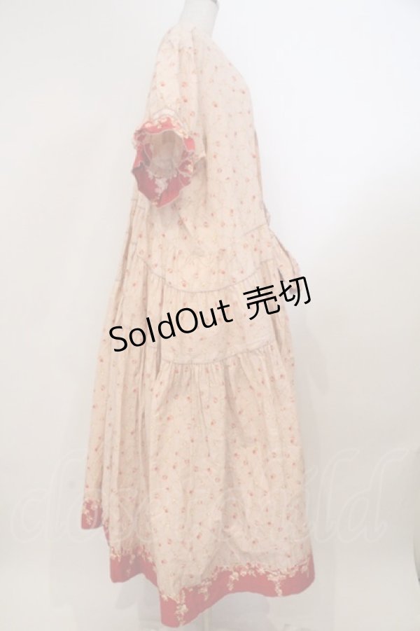 画像4: WONDERFUL WORLD / ローズ格子柄ワンピース【改造品】  ピンク O-26-02-23-001-LO-OP-IG-OS (4)