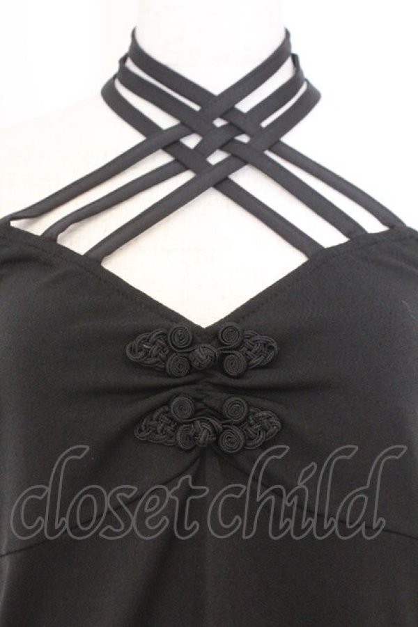 画像2: Qutie Frash / クロスキャミ  ブラック O-26-02-23-008-QU-TO-OW-OS (2)