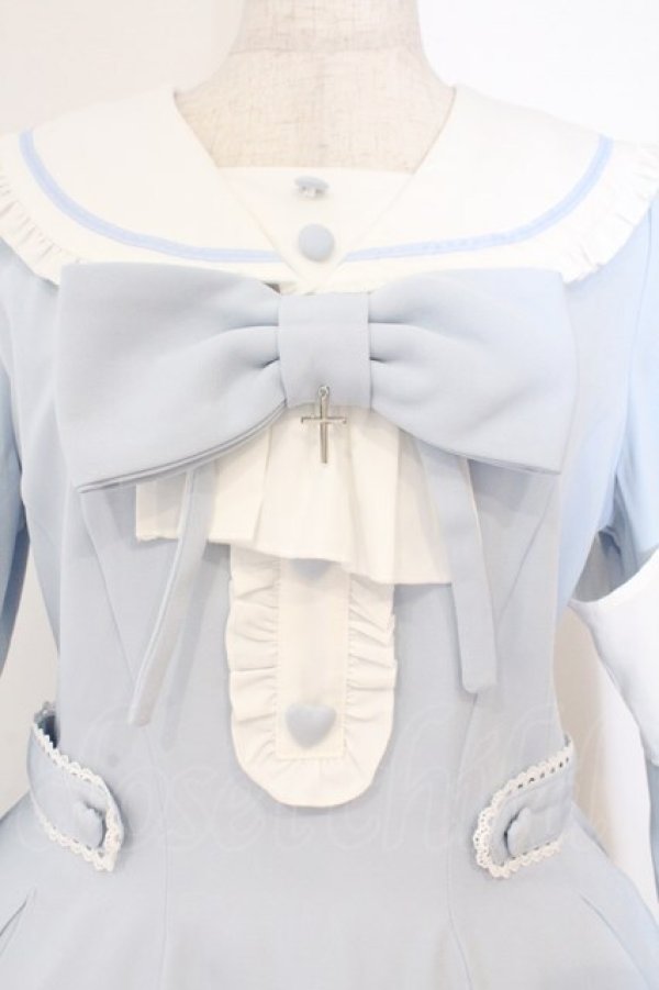 画像2: puppet bombs / 恋病ナースワンピース  サックス O-26-02-23-011-LO-OP-OW-OS (2)