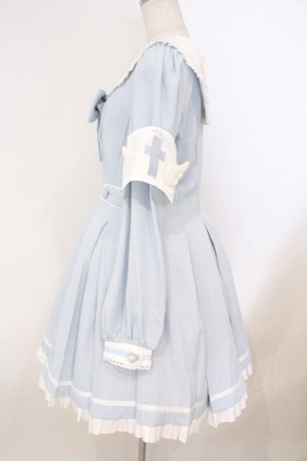 画像3: puppet bombs / 恋病ナースワンピース  サックス O-26-02-23-011-LO-OP-OW-OS (3)