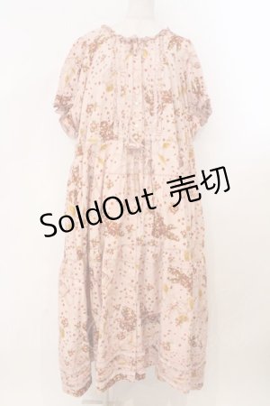 画像: PINK HOUSE / ギンガムうさぎプリントワンピース【お直しあり】  ピンク O-26-02-23-002-LO-OP-IG-OS