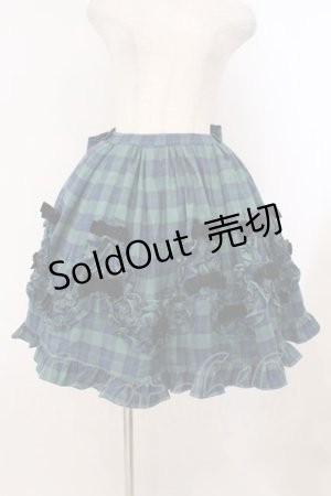 画像: Chalmiere / タータンチェックスカート M グリーン O-26-02-23-014-0-SK-YM-OS