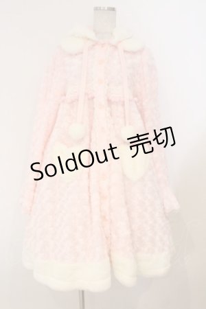 画像: BABY,THE STARS SHINE BRIGHT / プードルファーのうさみみワンピースコート(2008)  ピンク×シロ O-26-02-23-015-BA-CO-IG-OS