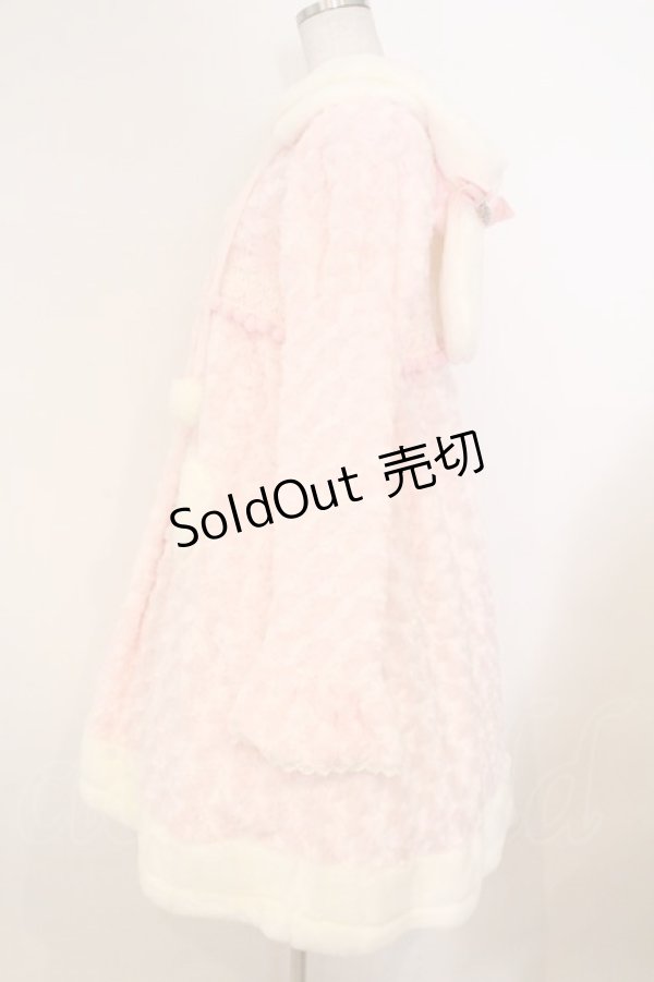 画像4: BABY,THE STARS SHINE BRIGHT / プードルファーのうさみみワンピースコート(2008)  ピンク×シロ O-26-02-23-015-BA-CO-IG-OS (4)