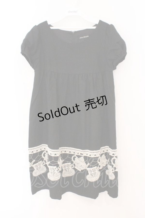 画像1: Jane Marple / Mad Tea Partyエンパイアドレス M クロ O-26-02-23-020-JM-OP-OW-OS (1)