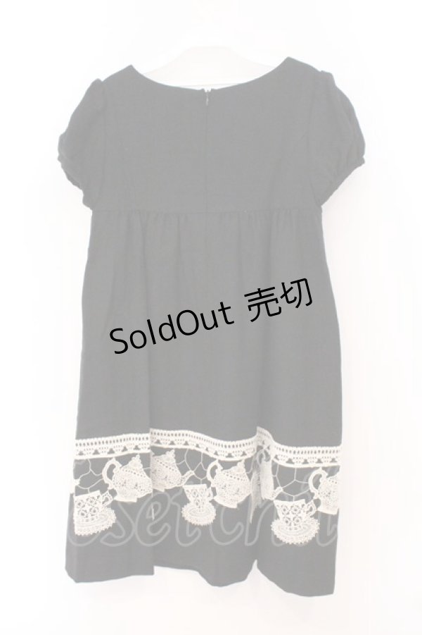 画像3: Jane Marple / Mad Tea Partyエンパイアドレス M クロ O-26-02-23-020-JM-OP-OW-OS (3)