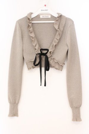 画像: Jane Marple / ラメニットのボレロ M ゴールド O-26-02-23-021-JM-TO-OW-OS