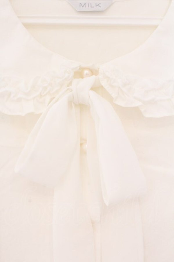 画像2: MILK / ミシェルブラウス  シロ O-26-02-23-022-ML-BL-OW-OS (2)