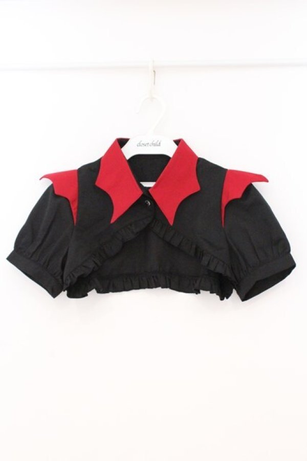画像1: black shamrock / プリティデーモンボレロ  クロ×アカ O-26-02-24-001-PU-TO-OW-OS (1)