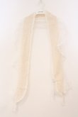 画像1: axes femme / レース×ドットチュールストール  アイボリー O-26-02-24-031-AX-ZA-IG-OS (1)