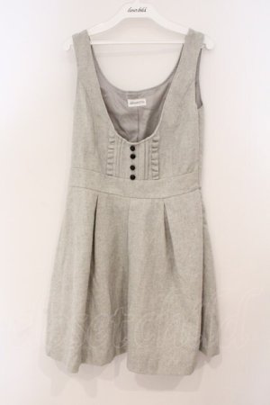 画像: LODISPOTTO / ラメツイードジャンパースカート M グレー O-26-02-24-036-LO-OP-IG-OS