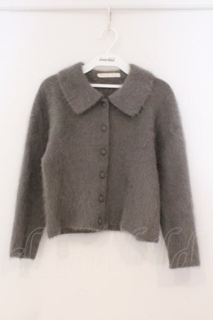 画像: PINK HOUSE / アンゴラカーディガン  グレー O-26-02-24-004-LO-TO-OW-OS