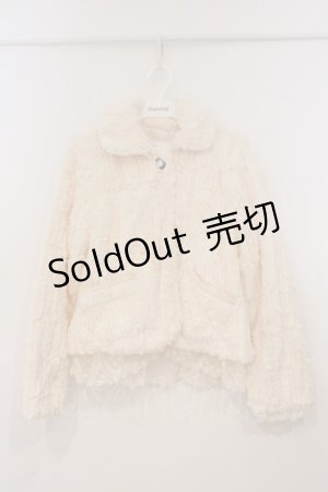 画像: axes femme / フェイクファーボレロ  アイボリー O-26-02-24-040-AX-JA-IG-ZTC030