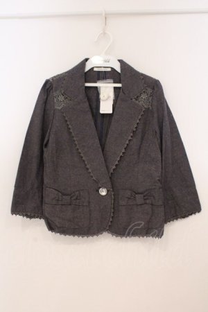 画像: axes femme / リネンジャケット M グレー O-26-02-24-041-AX-JA-IG-OS