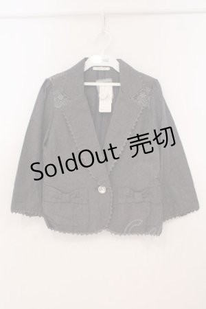 画像: axes femme / リネンジャケット M グレー O-26-02-24-041-AX-JA-IG-OS