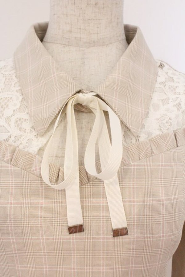 画像2: Secret Honey / カットデコルテワンピース＆ペチパンセット 2 アイボリー×シロ O-26-02-24-049-CA-OP-IG-OS (2)